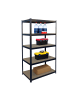 relaxdays Schwerlastregal in Schwarz - (B)100 x (H)180 x (T)60 cm