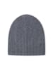 Style Republic Kaschmir Beanie fein gerippt in Grey Melange