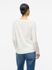 Vila Strickpullover in White Alyssum
