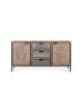 Giner y Colomer Sideboard aus Akazienholz und Metall 160 cm in Bronze