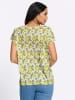 Sieh an! Tunika in zitrone-khaki-bedruckt
