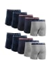 DANISH ENDURANCE Boxershorts Classic Trunks in navy/bordeaux/grey