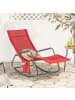 SoBuy Schaukelliege in Rot - (B)145 x (H)84 x (T)57cm