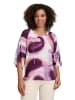 CARTOON Casual-Bluse mit Muster in Weiß/Violett