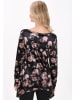 Usha Women Blouse in black multicolor