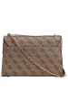 Guess Calista XBody Flap - Schultertasche 24 cm (coal logo) in latte logo