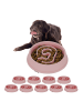 relaxdays 10 x Anti Schling Napf in Rosa