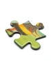 Mr. & Mrs. Panda Puzzle Bienen Paar Design ohne Spruch in Weiß