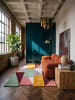 KADIMA DESIGN Teppich Wolle Handgetuftet HALLEIN Geometrisch Wohnzimmer Modern in Multi