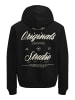 Jack & Jones Sweatshirt JORNORREBRO TYPO BACK SWEAT HOOD in Schwarz