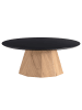 home24 home24 Couchtisch aus MDF in Schwarz & Eiche Dekor in Schwarz / Eiche Dekor