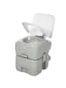 HOMCOM Campingtoilette,41,5cm x 36,5cm x 42cm,grau