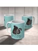 Mr. & Mrs. Panda Kindertasse Stinktier Sitzen mit Spruch in Türkis Pastell