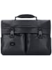 Piquadro Harper Aktentasche Leder 43 cm Laptopfach in black