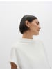 someday. Shirt mit Funnel Neck und Rippstruktur in Milk