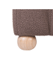 Beliani Pouf IDYLLWILD in Braun - (W) 49 x (H) 46 x (L) 38 cm