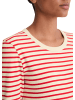 Marc O'Polo Gestreiftes Longsleeve regular in Medium Red