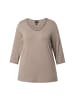 Ulla Popken Shirt in blassbraun