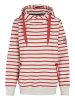 Salzhaut Hoodie CUNA Hoodie Ringel in Ecru-Red