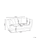 Beliani 3-tlg 2-Sitzer Sofa HABO in Grün/Braun