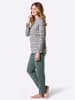 WITT WEIDEN Schlafanzug in jade-kalkmint-geringelt