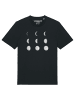 wat? Apparel T-Shirt Moonphases in Schwarz