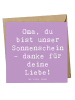 Grußkarte Spruch Oma Sonnenschein mit Spruch in Lavendeltraum