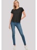 F4NT4STIC Ladies Box T-Shirt Blóm Blumenstrauss in schwarz