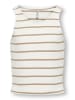 KIDS ONLY KOGNESSA S/L SHORT STRIPE TOP in white pepper