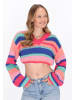 myMo Women Sweater in orange multicolor