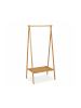 relaxdays Kleiderständer in Natur - (B)83 x (H)170 x (T)56 cm