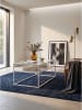 KADIMA DESIGN Couchtisch rechteckig, transparentes Einscheibensicherheitsglas in Weiß