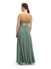 Vera Mont Abendkleid mit Lurexfaden in Mint/Silver