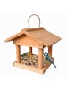 relaxdays Vogelfutterhaus in Orange - (B)26 x (H)22 x (T)22 cm