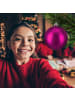 relaxdays 100-tlg. Weihnachtskugeln Set in Pink