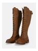 Felmini Wide Fit Stiefel in Dunkelbraun