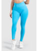 SMILODOX Leggings Amaze Scrunch Pro in Hellblau Melange