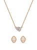 faina Women Jewelry Set in rose gold white
