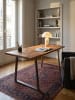 KADIMA DESIGN Schreibtisch 200x100x76 cm Massivholz / Metall Computertisch