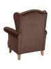 58 aufm Kessel OHRENSESSEL Katria Bezug Samtvelours Buche natur / braun