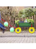 relaxdays 4x Sackkarrenrad "3.00-4" in Blau/ Rot