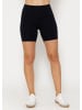 SASSYCLASSY Kurze Sportleggings in Schwarz