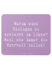Mr. & Mrs. Panda Maus Pad Spruch Biologin Wahrheit mit Spruch in Lavendeltraum