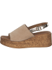 Tamaris Plateau-Sandaletten in Beige