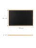 relaxdays 2x Kreidetafel in Schwarz - (B)60 x (H)40 xm