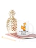 Mr. & Mrs. Panda Haferl Fuchs Origami mit Spruch in Transparent