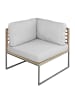 home24 Loungesofa TEAKLINE 2-teilig in Hellgrau