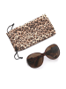collezione alessandro Sonnenbrille " Turtle " in braun