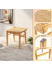 COSTWAY Sitzhocker Bambus in Beige