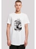 F4NT4STIC Long Cut T-Shirt DC Comics Batman Arkham Knight Sketch in weiß